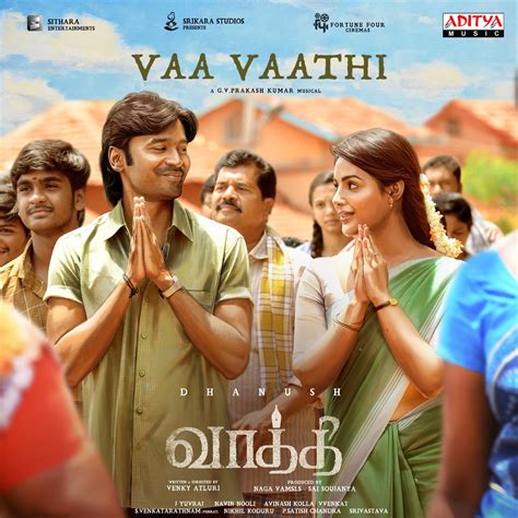 vaathi movie music director|Vaathi Movie Music Director GV Prakash Kumar Performs Vaa。